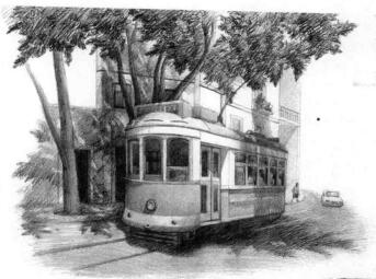 街景素描铺色画法步骤05